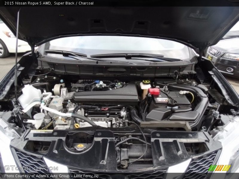 Super Black / Charcoal 2015 Nissan Rogue S AWD