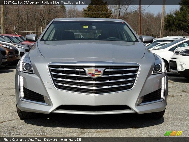 Radiant Silver Metallic / Jet Black 2017 Cadillac CTS Luxury