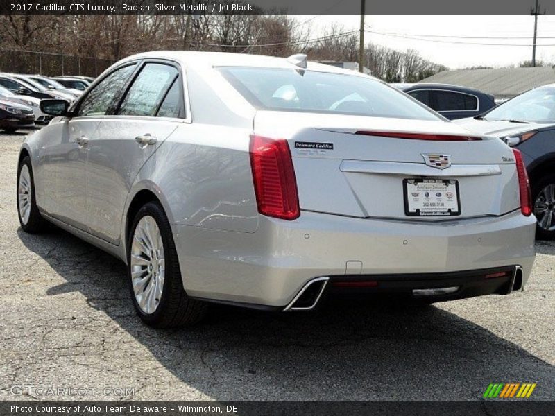 Radiant Silver Metallic / Jet Black 2017 Cadillac CTS Luxury
