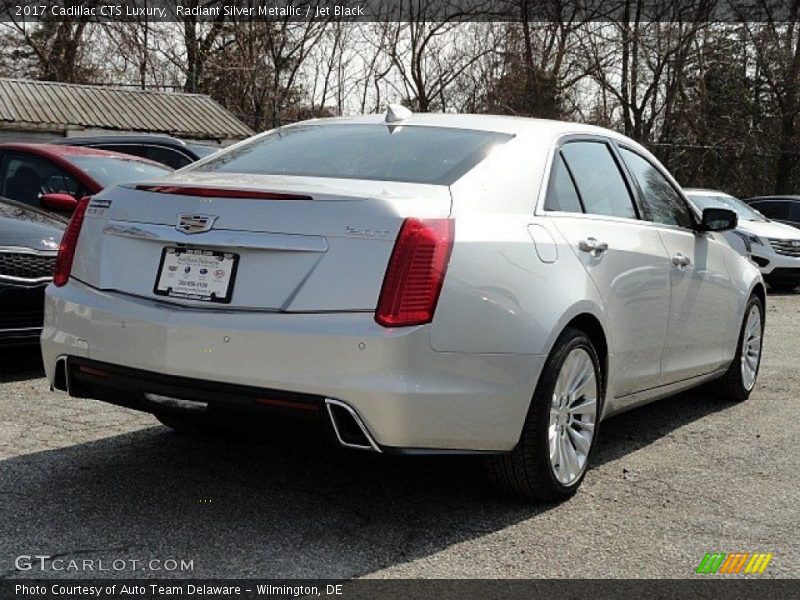 Radiant Silver Metallic / Jet Black 2017 Cadillac CTS Luxury