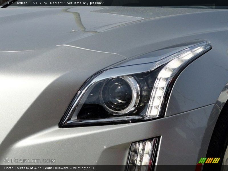 Radiant Silver Metallic / Jet Black 2017 Cadillac CTS Luxury