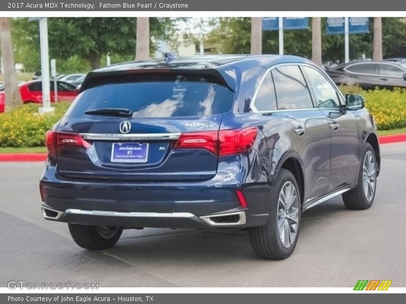 Fathom Blue Pearl / Graystone 2017 Acura MDX Technology