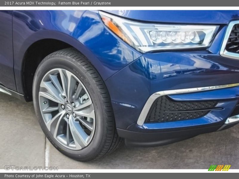 Fathom Blue Pearl / Graystone 2017 Acura MDX Technology