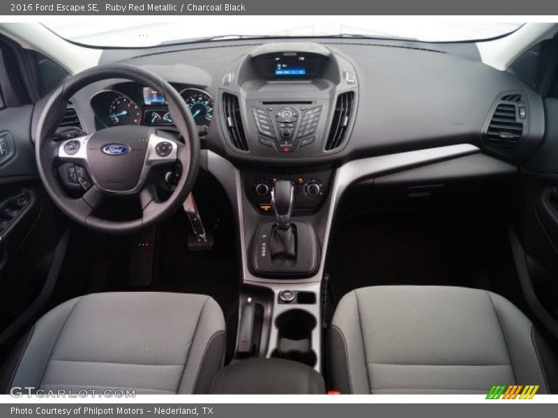 Ruby Red Metallic / Charcoal Black 2016 Ford Escape SE