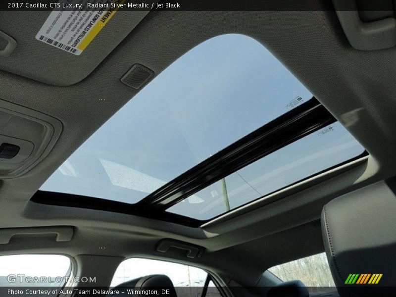 Radiant Silver Metallic / Jet Black 2017 Cadillac CTS Luxury