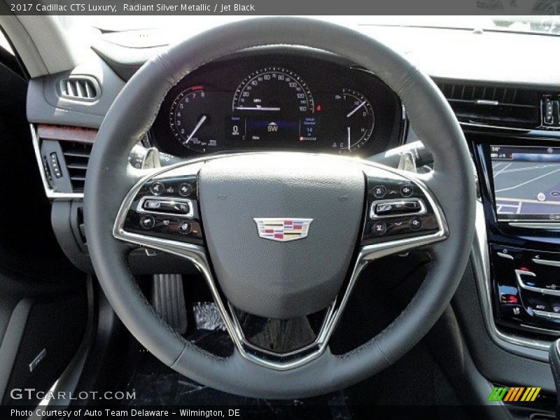 Radiant Silver Metallic / Jet Black 2017 Cadillac CTS Luxury