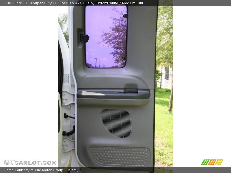 Oxford White / Medium Flint 2003 Ford F350 Super Duty XL SuperCab 4x4 Dually