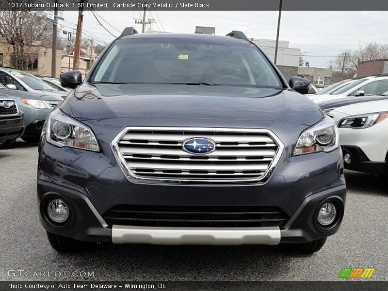 Carbide Gray Metallic / Slate Black 2017 Subaru Outback 3.6R Limited
