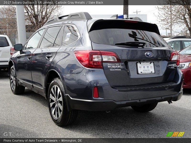 Carbide Gray Metallic / Slate Black 2017 Subaru Outback 3.6R Limited
