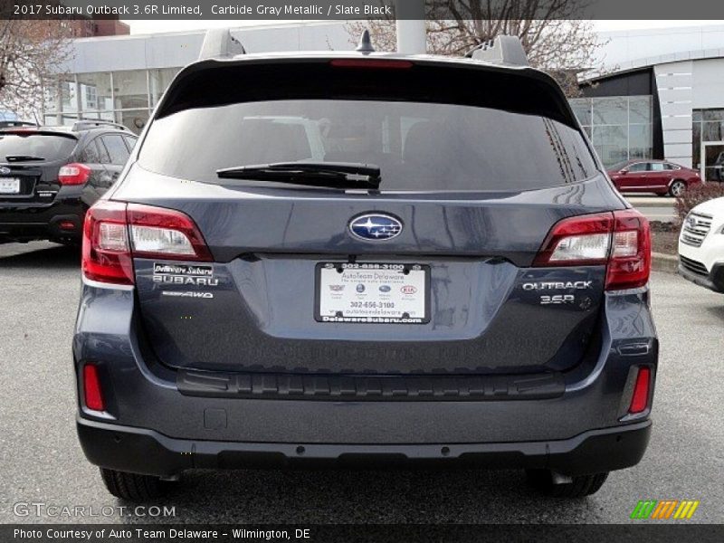 Carbide Gray Metallic / Slate Black 2017 Subaru Outback 3.6R Limited