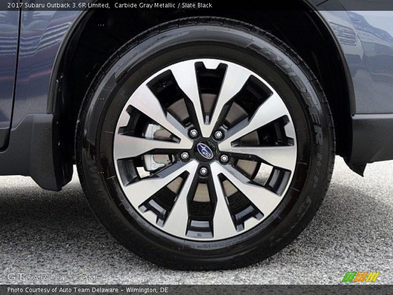 Carbide Gray Metallic / Slate Black 2017 Subaru Outback 3.6R Limited