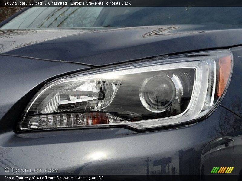 Carbide Gray Metallic / Slate Black 2017 Subaru Outback 3.6R Limited