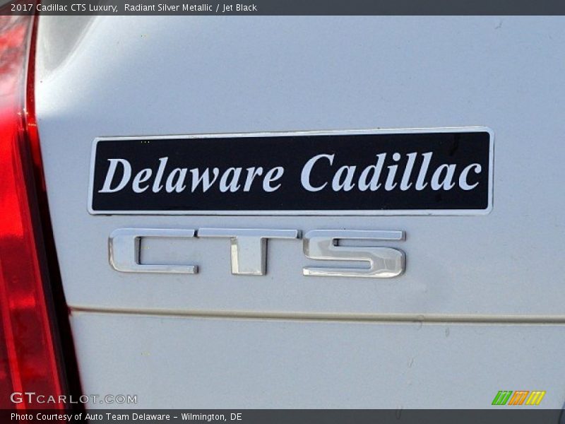 Radiant Silver Metallic / Jet Black 2017 Cadillac CTS Luxury