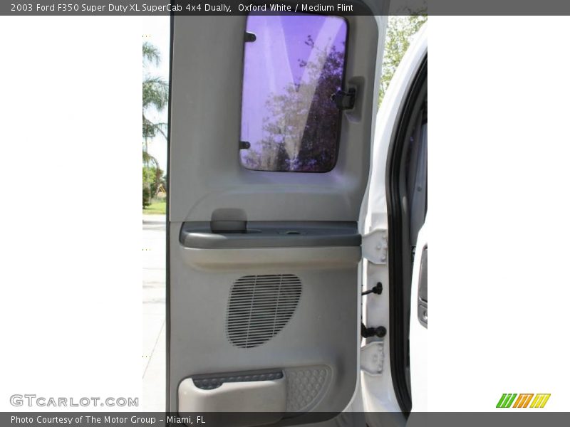 Oxford White / Medium Flint 2003 Ford F350 Super Duty XL SuperCab 4x4 Dually