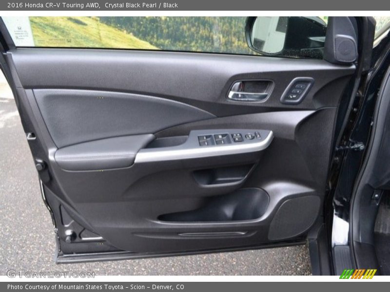 Crystal Black Pearl / Black 2016 Honda CR-V Touring AWD