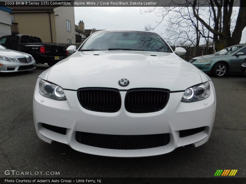 Alpine White / Coral Red/Black Dakota Leather 2009 BMW 3 Series 335i Convertible