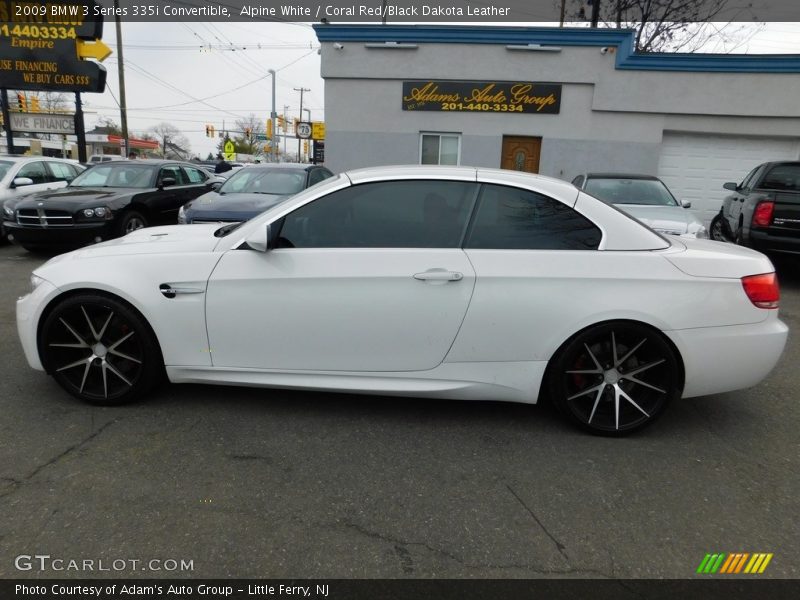 Alpine White / Coral Red/Black Dakota Leather 2009 BMW 3 Series 335i Convertible