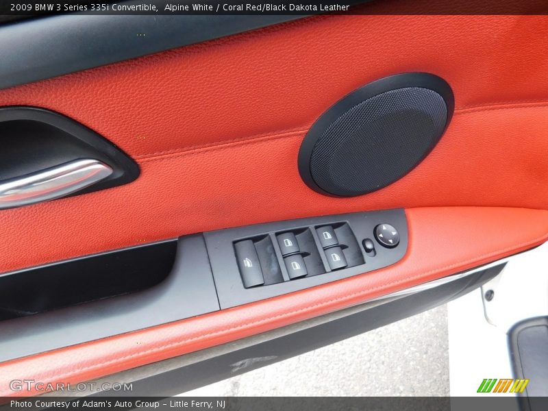Alpine White / Coral Red/Black Dakota Leather 2009 BMW 3 Series 335i Convertible