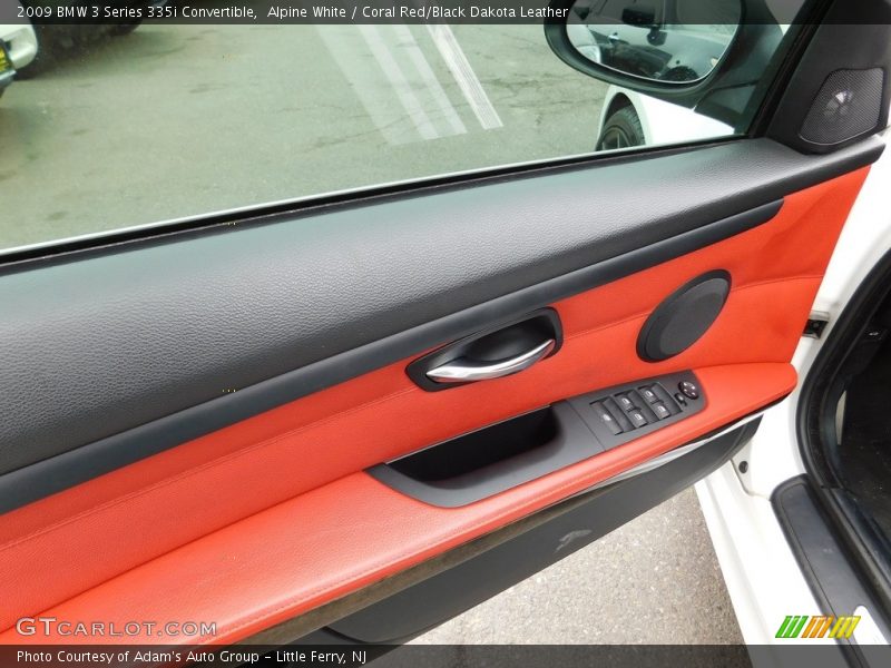 Alpine White / Coral Red/Black Dakota Leather 2009 BMW 3 Series 335i Convertible