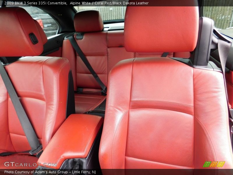 Alpine White / Coral Red/Black Dakota Leather 2009 BMW 3 Series 335i Convertible