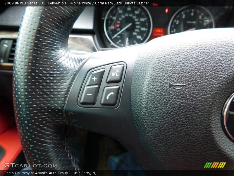 Alpine White / Coral Red/Black Dakota Leather 2009 BMW 3 Series 335i Convertible