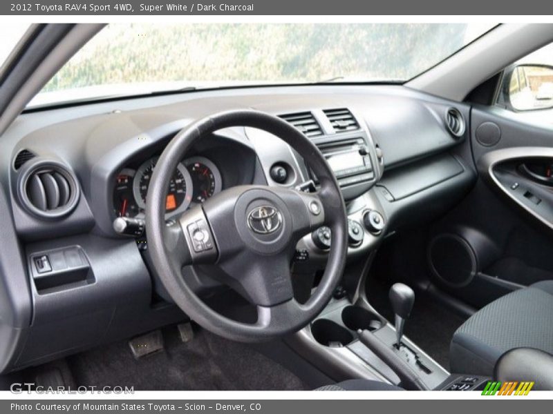 Super White / Dark Charcoal 2012 Toyota RAV4 Sport 4WD