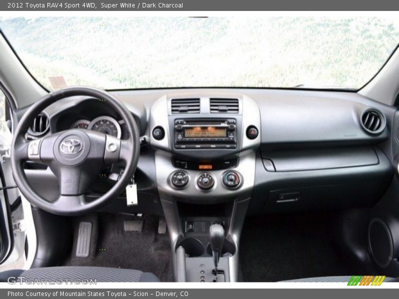 Super White / Dark Charcoal 2012 Toyota RAV4 Sport 4WD