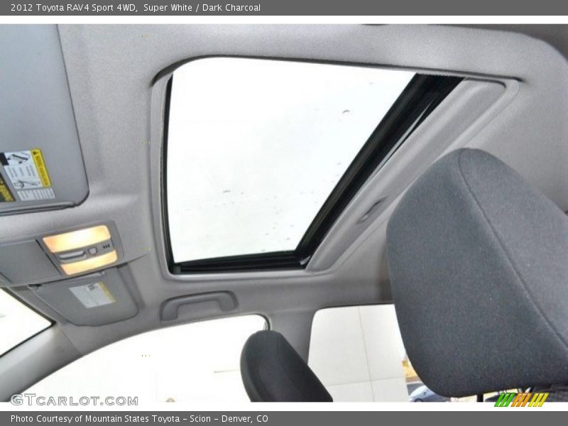 Super White / Dark Charcoal 2012 Toyota RAV4 Sport 4WD