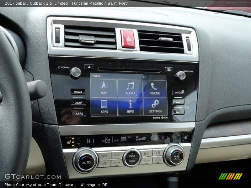 Tungsten Metallic / Warm Ivory 2017 Subaru Outback 2.5i Limited
