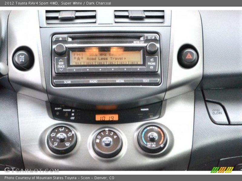 Super White / Dark Charcoal 2012 Toyota RAV4 Sport 4WD