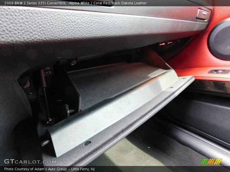 Alpine White / Coral Red/Black Dakota Leather 2009 BMW 3 Series 335i Convertible