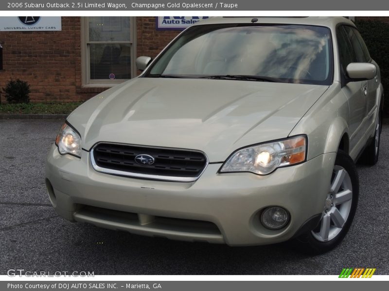 Champagne Gold Opalescent / Taupe 2006 Subaru Outback 2.5i Limited Wagon