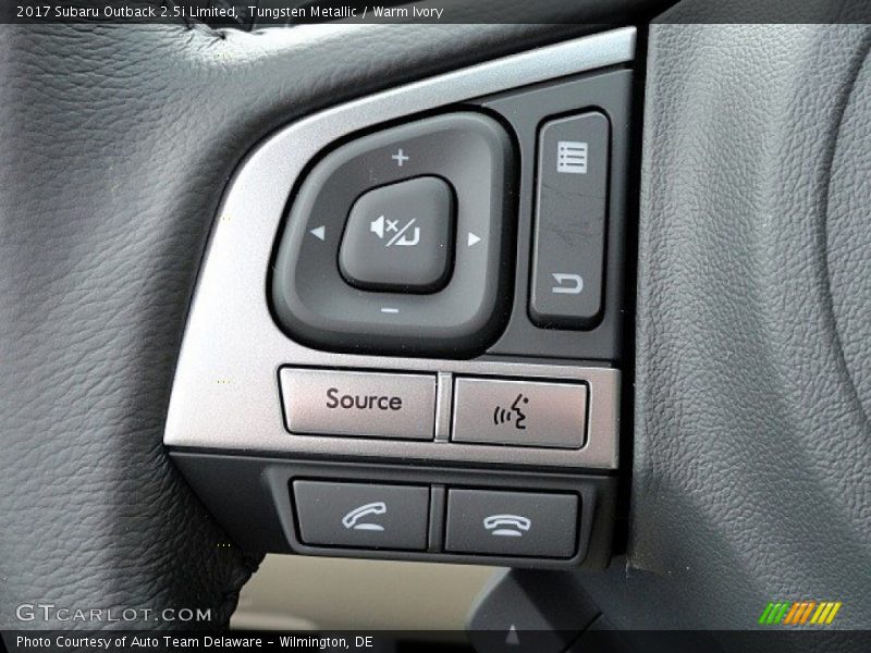 Tungsten Metallic / Warm Ivory 2017 Subaru Outback 2.5i Limited