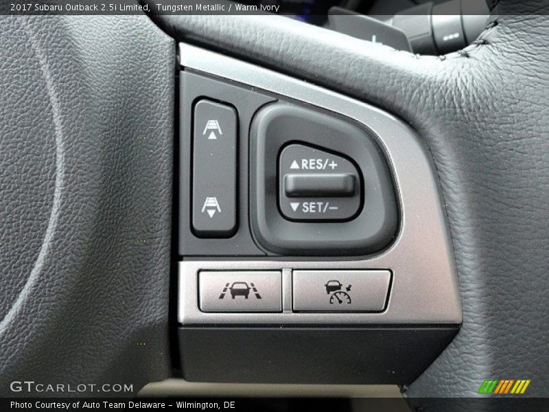 Tungsten Metallic / Warm Ivory 2017 Subaru Outback 2.5i Limited