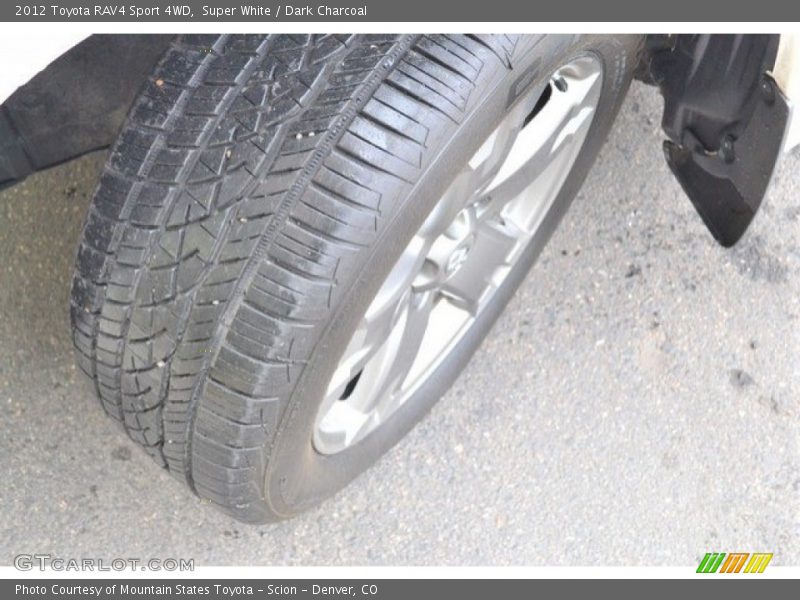 Super White / Dark Charcoal 2012 Toyota RAV4 Sport 4WD