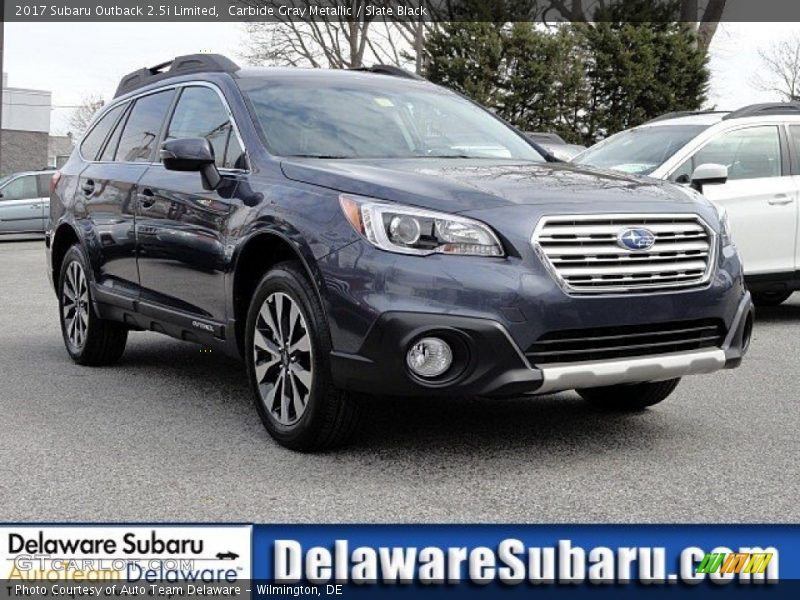 Carbide Gray Metallic / Slate Black 2017 Subaru Outback 2.5i Limited