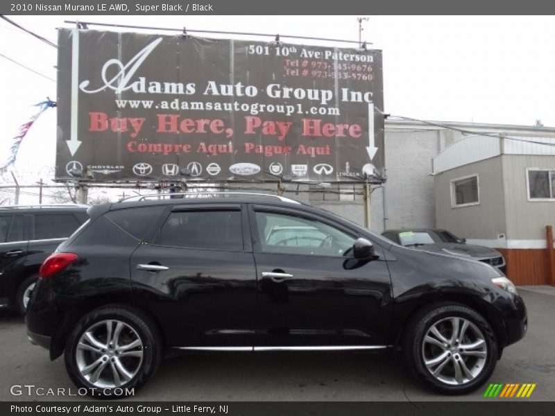 Super Black / Black 2010 Nissan Murano LE AWD