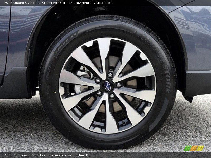 Carbide Gray Metallic / Slate Black 2017 Subaru Outback 2.5i Limited