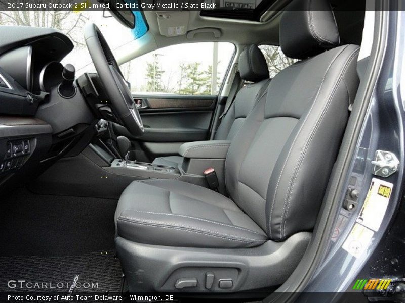 Carbide Gray Metallic / Slate Black 2017 Subaru Outback 2.5i Limited