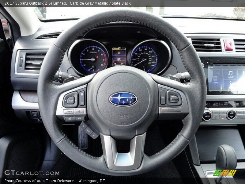 Carbide Gray Metallic / Slate Black 2017 Subaru Outback 2.5i Limited