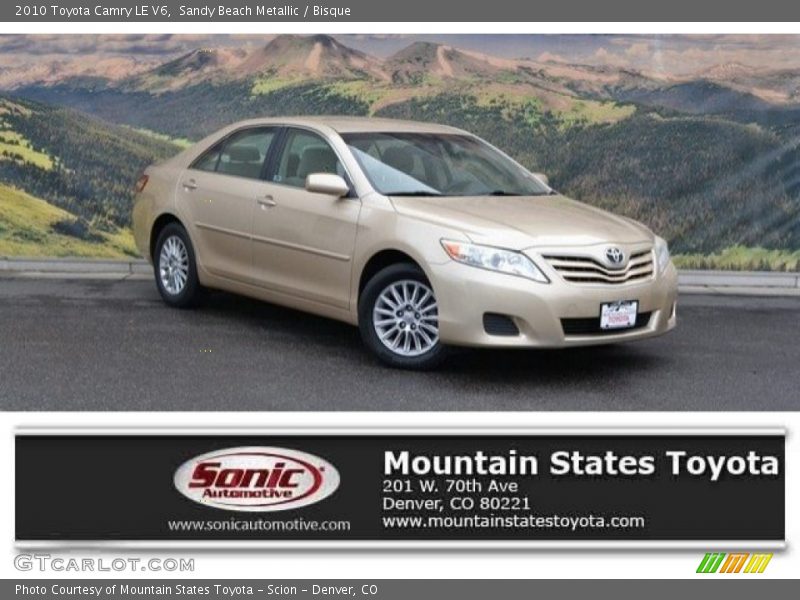 Sandy Beach Metallic / Bisque 2010 Toyota Camry LE V6