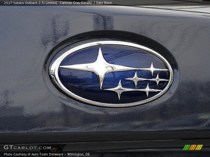 Carbide Gray Metallic / Slate Black 2017 Subaru Outback 2.5i Limited