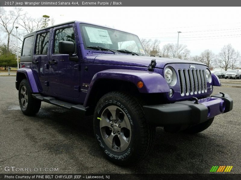 Extreme Purple / Black 2017 Jeep Wrangler Unlimited Sahara 4x4
