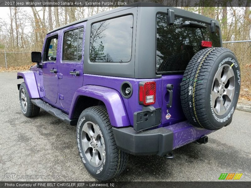 Extreme Purple / Black 2017 Jeep Wrangler Unlimited Sahara 4x4