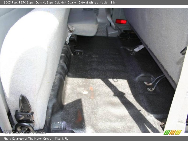 Oxford White / Medium Flint 2003 Ford F350 Super Duty XL SuperCab 4x4 Dually