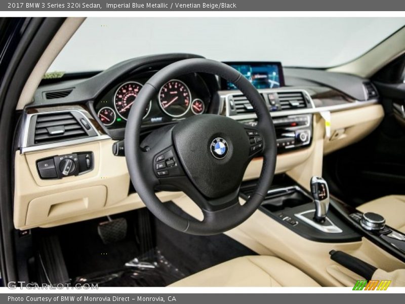 Imperial Blue Metallic / Venetian Beige/Black 2017 BMW 3 Series 320i Sedan