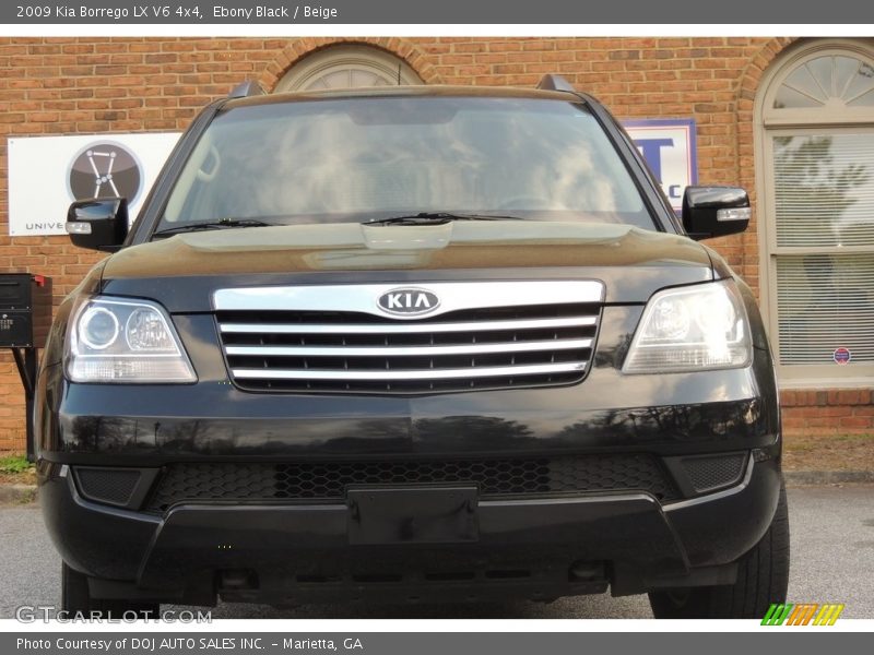 Ebony Black / Beige 2009 Kia Borrego LX V6 4x4