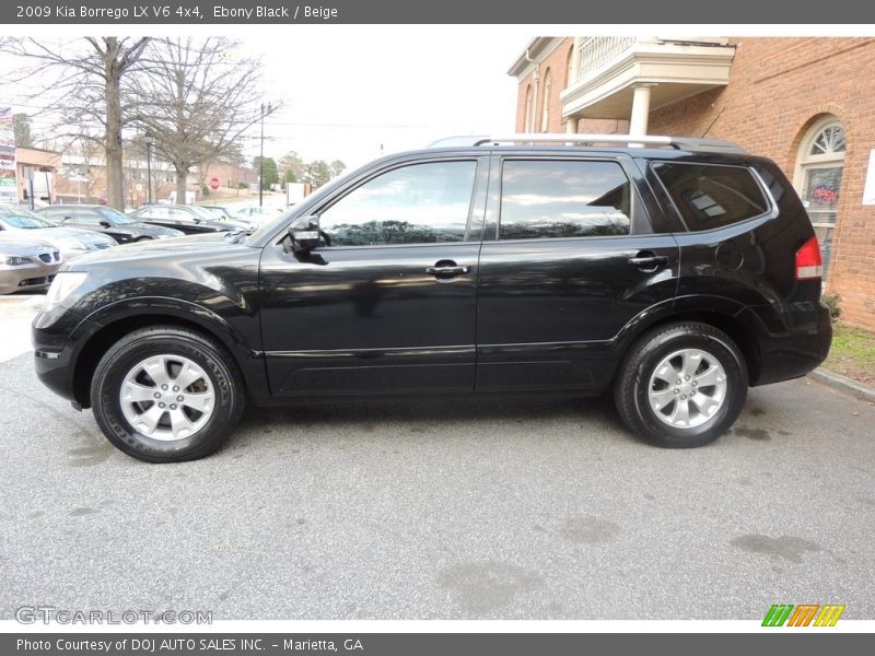 Ebony Black / Beige 2009 Kia Borrego LX V6 4x4