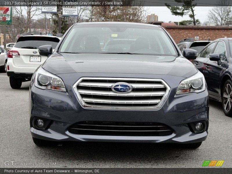 Carbide Gray Metallic / Slate Black 2017 Subaru Legacy 3.6R Limited