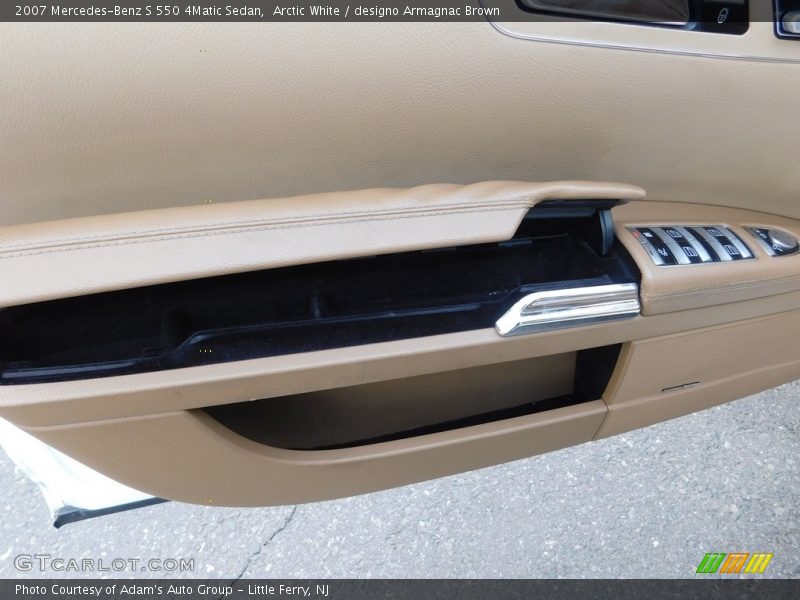 Arctic White / designo Armagnac Brown 2007 Mercedes-Benz S 550 4Matic Sedan